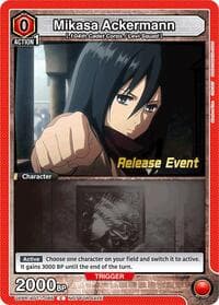 Mikasa Ackermann (085) - UE10BT: Attack on Titan Release Event Cards - Union Arena card