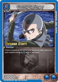 Conny Springer (016) - UE10BT: Attack on Titan Release Event Cards - Union Arena card