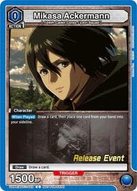 Mikasa Ackermann (023) - UE10BT: Attack on Titan Release Event Cards - Union Arena card