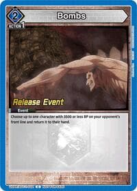 Bombs - UE10BT: Attack on Titan Release Event Cards - Union Arena card
