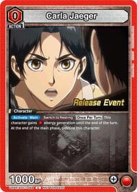 Carla Jaeger - UE10BT: Attack on Titan Release Event Cards - Union Arena card