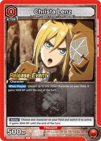 Christa Lenz - UE10BT: Attack on Titan Release Event Cards - Union Arena card