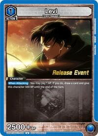 Levi (008) - UE10BT: Attack on Titan Release Event Cards - Union Arena card