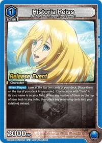 Historia Reiss (020) - UE10BT: Attack on Titan Release Event Cards - Union Arena card