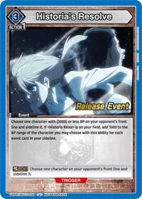 Historia's Resolve - UE10BT: Attack on Titan Release Event Cards - Union Arena card