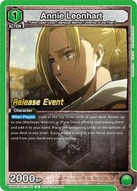 Annie Leonhart (051) - UE10BT: Attack on Titan Release Event Cards - Union Arena card