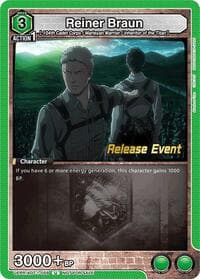 Reiner Braun (059) - UE10BT: Attack on Titan Release Event Cards - Union Arena card