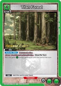 Titan Forest - UE10BT: Attack on Titan Release Event Cards - Union Arena card