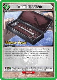 Titan Injection - UE10BT: Attack on Titan Release Event Cards - Union Arena card