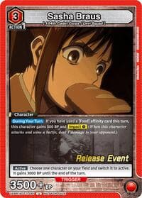 Sasha Braus (081) - UE10BT: Attack on Titan Release Event Cards - Union Arena card
