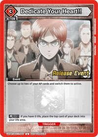 Dedicate Your Heart!! - UE10BT: Attack on Titan Release Event Cards - Union Arena card