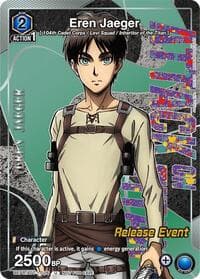 Eren Jaeger (Release Event Participation) - UE10BT: Attack on Titan Release Event Cards - Union Arena card