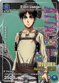 Eren Jaeger (Release Event Winner) - UE10BT: Attack on Titan Release Event Cards - Union Arena card