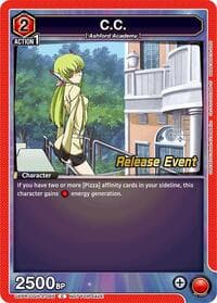 C.C. (065) - UEX03BT: CODE GEASS: Lelouch of the Rebellion Vol.2 Release Event Cards - Union Arena card