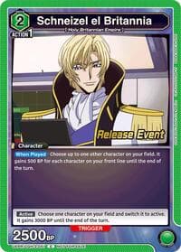 Schneizel el Britannia - UEX03BT: CODE GEASS: Lelouch of the Rebellion Vol.2 Release Event Cards - Union Arena card