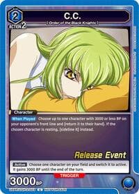 C.C. (003) - UEX03BT: CODE GEASS: Lelouch of the Rebellion Vol.2 Release Event Cards - Union Arena card