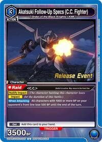 Akatsuki Follow-Up Specs (C.C. Fighter) - UEX03BT: CODE GEASS: Lelouch of the Rebellion Vol.2 Release Event Cards - Union Arena card