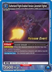 Sutherland Flight-Enabled Version (Jeremiah Fighter) - UEX03BT: CODE GEASS: Lelouch of the Rebellion Vol.2 Release Event Cards - Union Arena card