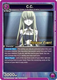 C.C. (039) - UEX03BT: CODE GEASS: Lelouch of the Rebellion Vol.2 Release Event Cards - Union Arena card
