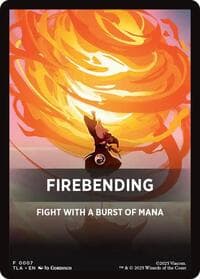 Firebending Theme Card (0007) - Avatar: The Last Airbender - Magic: The Gathering card