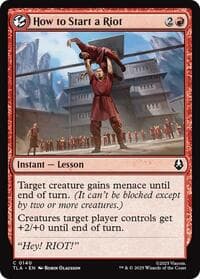 How to Start a Riot - Avatar: The Last Airbender - Magic: The Gathering card