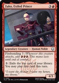 Zuko, Exiled Prince - Avatar: The Last Airbender - Magic: The Gathering card