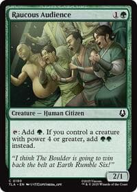 Raucous Audience - Avatar: The Last Airbender - Magic: The Gathering card