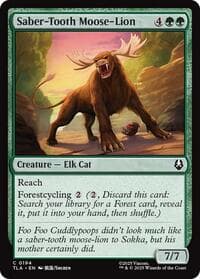 Saber-Tooth Moose-Lion - Avatar: The Last Airbender - Magic: The Gathering card