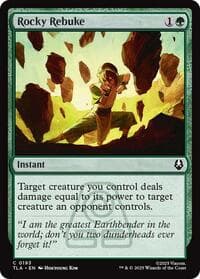 Rocky Rebuke - Avatar: The Last Airbender - Magic: The Gathering card