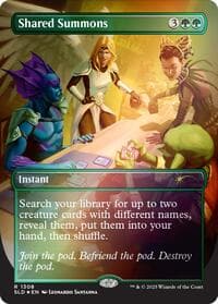 Shared Summons (Rainbow Foil) - Secret Lair Drop Series - Magic: The Gathering card