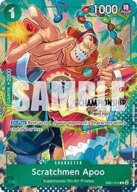 Scratchmen Apoo (CS 25-26 Celebration Pack) - One Piece Promotion Cards - One Piece Card Game card