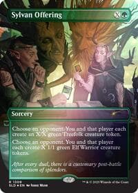 Sylvan Offering (Rainbow Foil) - Secret Lair Drop Series - Magic: The Gathering card