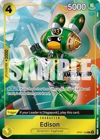 Edison (CS 25-26 Celebration Pack) - One Piece Promotion Cards - One Piece Card Game card