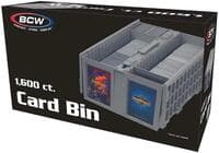 1600 Collectible Card Bin - Grey - BCW Deck Boxes - Deck Boxes card