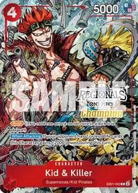 Kid & Killer (Online Regional Champion Card Set 2025 Vol.2) - One Piece Promotion Cards - One Piece Card Game card