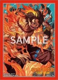 One Piece Card Game Official Sleeves: TCG+ Store Edition Vol. 5 - Portgas.D.Ace (70-Pack) - Bandai Card Sleeves - Card Sleeves card