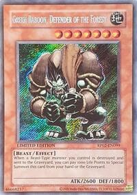 Green Baboon, Defender of the Forest - Retro Pack 2 (2020 Date Reprint) - YuGiOh card