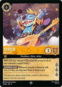 Stitch - Rock Star - Fabled - Disney Lorcana card