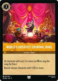 World's Greatest Criminal Mind - Fabled - Disney Lorcana card