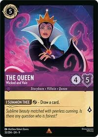 The Queen - Wicked and Vain - Fabled - Disney Lorcana card