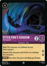 Peter Pan's Shadow - Not Sewn On - Fabled - Disney Lorcana card