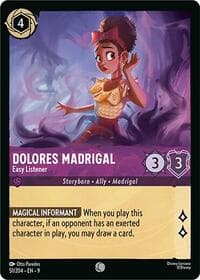 Dolores Madrigal - Easy Listener - Fabled - Disney Lorcana card