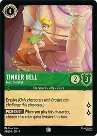 Tinker Bell - Most Helpful - Fabled - Disney Lorcana card