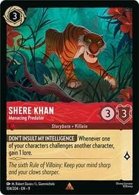 Shere Khan - Menacing Predator - Fabled - Disney Lorcana card