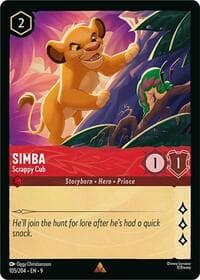 Simba - Scrappy Cub - Fabled - Disney Lorcana card