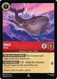 Maui - Whale - Fabled - Disney Lorcana card