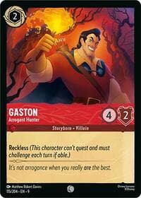Gaston - Arrogant Hunter - Fabled - Disney Lorcana card