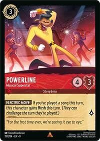 Powerline - Musical Superstar - Fabled - Disney Lorcana card