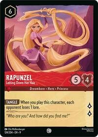 Rapunzel - Letting Down Her Hair - Fabled - Disney Lorcana card