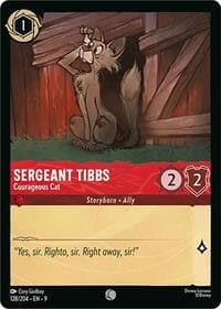 Sergeant Tibbs - Courageous Cat - Fabled - Disney Lorcana card